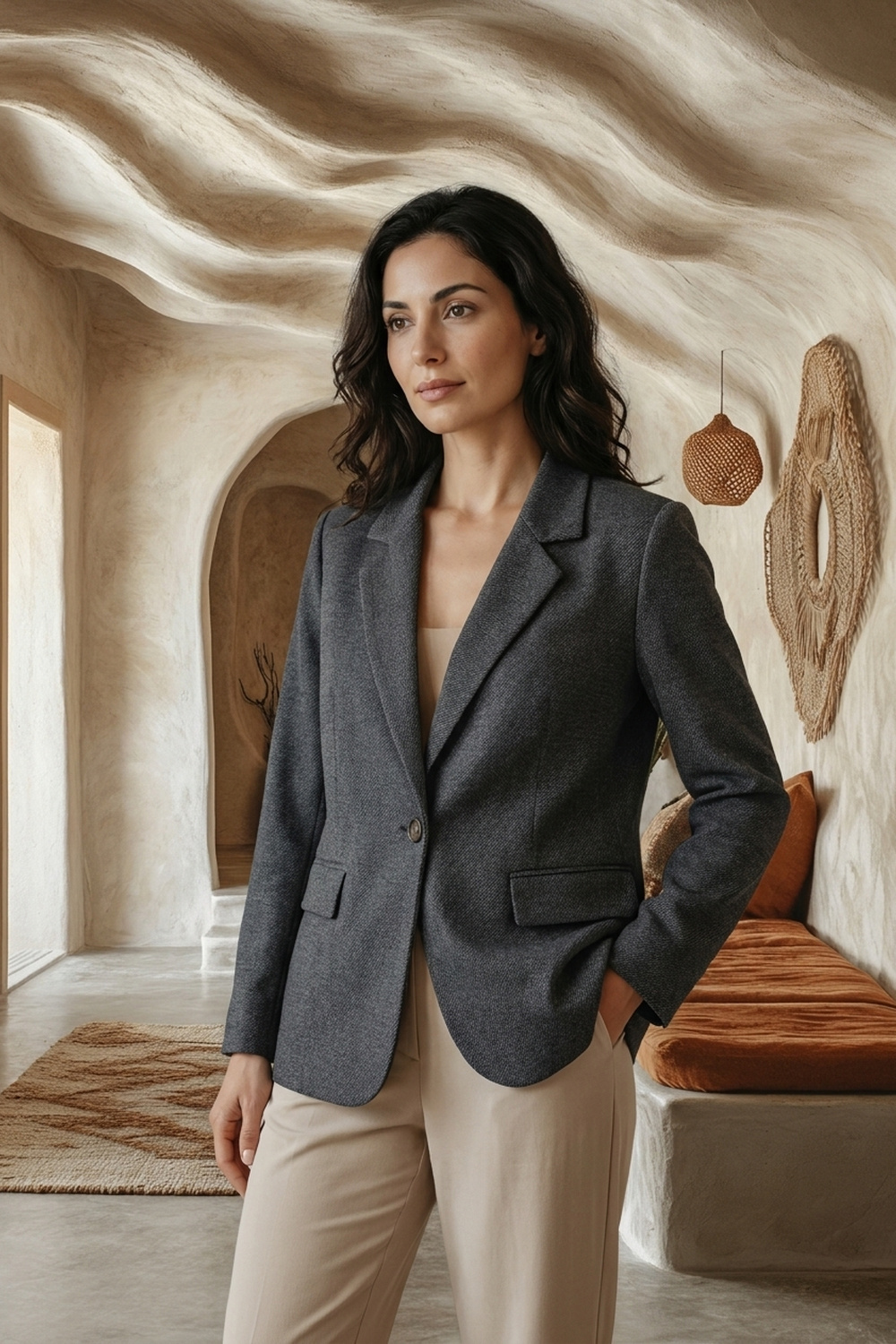 BLAZER SPIGATO 1 BOTTONE
