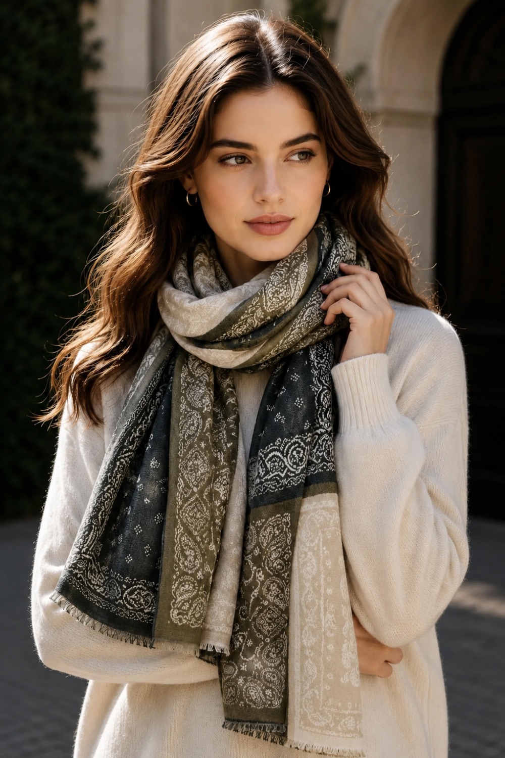 SCHAL BANDANA PRINT