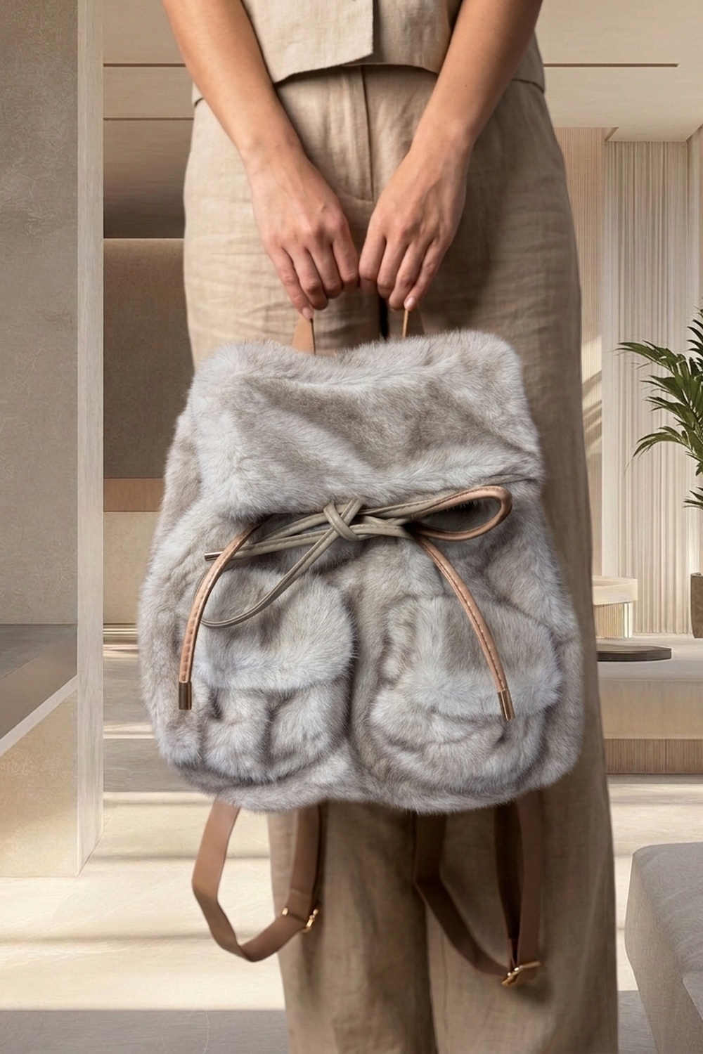 ZAINO PELLICCIA