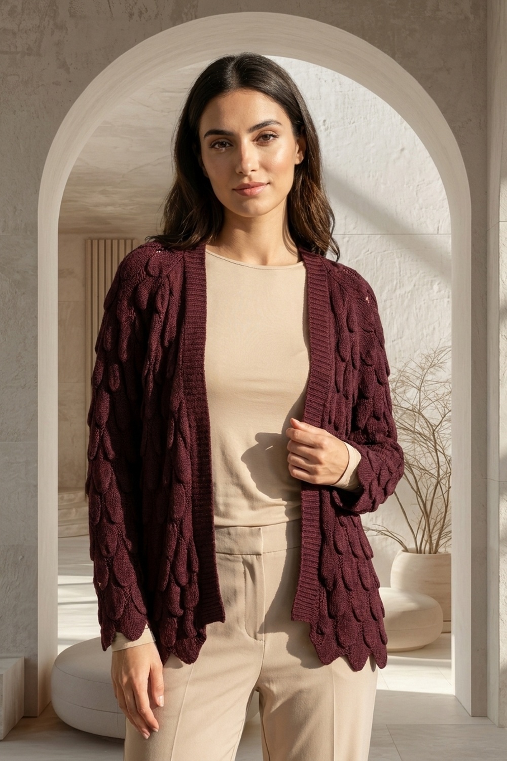 CARDIGAN APERTO RETE